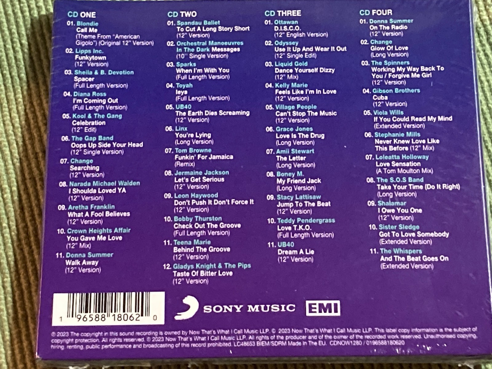NOW 12" 80S-1980 (45 TRACK 4 CD REMIX SET) NEW FACTORY SEALED! FREE SHIPPING