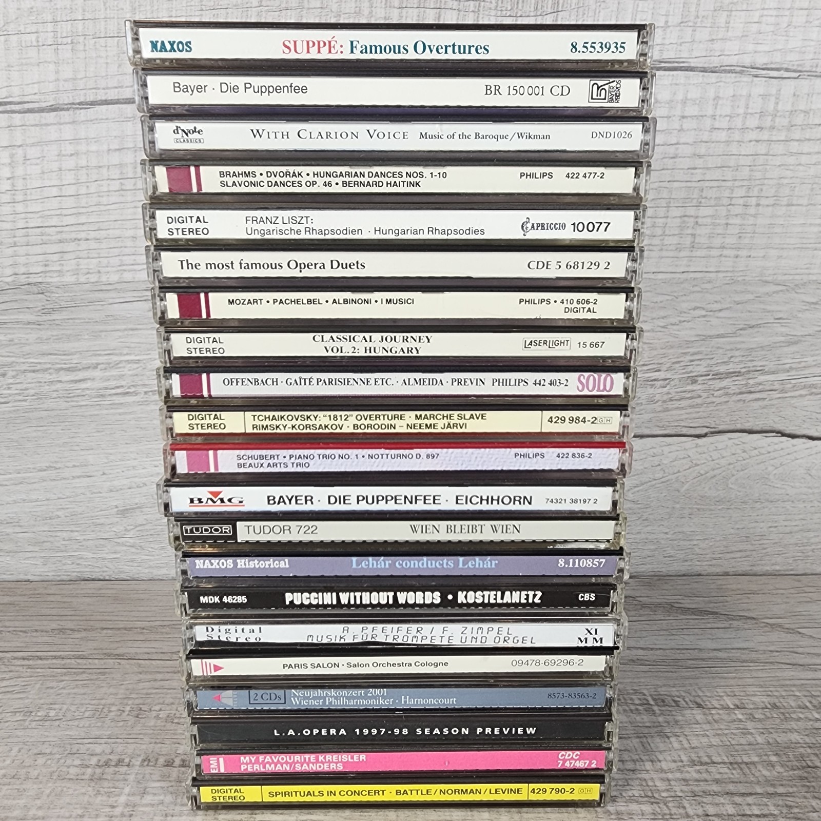 20 Classical Music CDs Opera Orchestral Baroque Schubert Puccini Liszt Lehar
