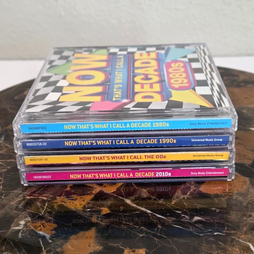 Lot of 4 NOW That’s What I Call Music Decade CDs 1980s 1990s 00s 2010s