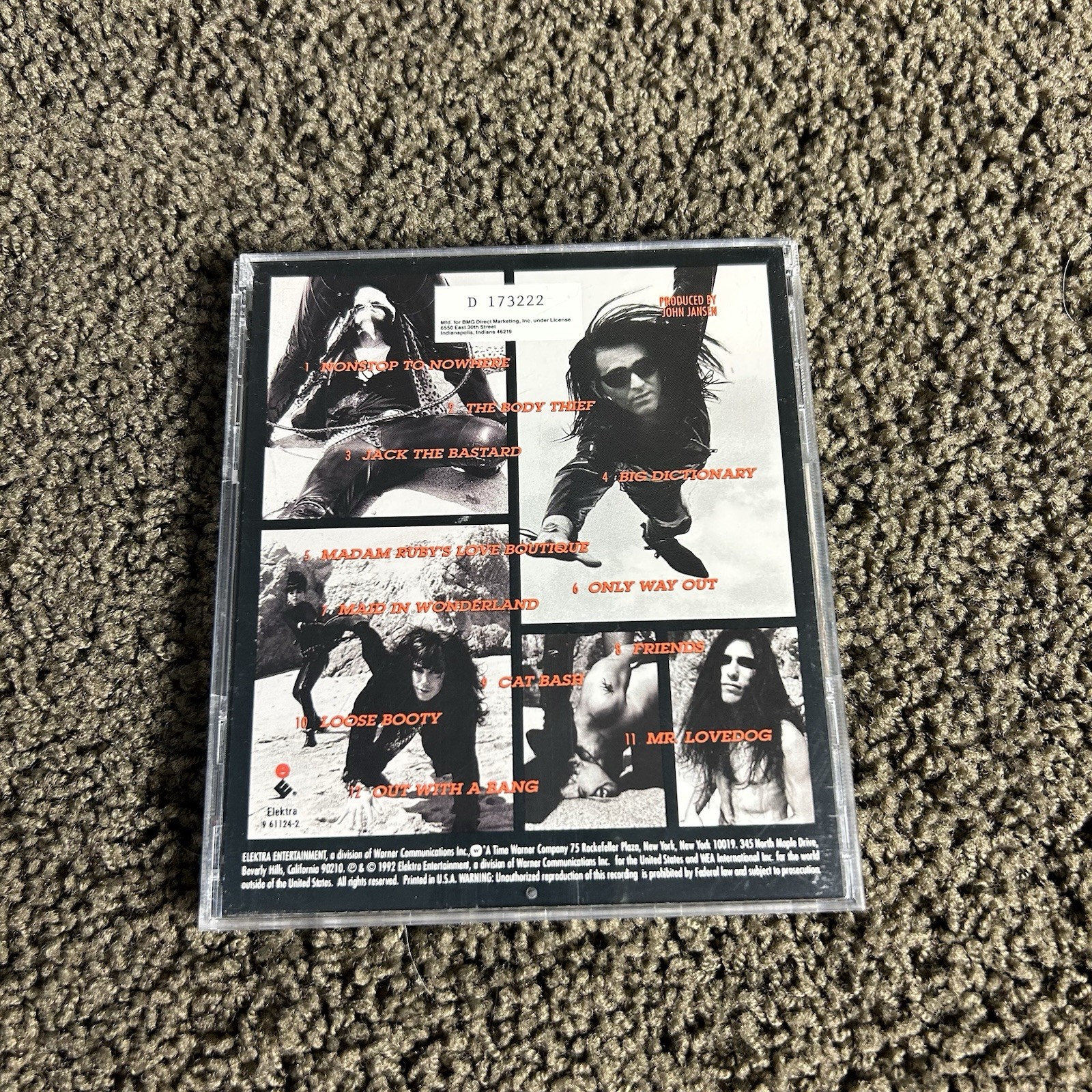 Faster Pussycat - Whipped! - 1992 - Elektra - CD Glam Hair Metal 80s 90s