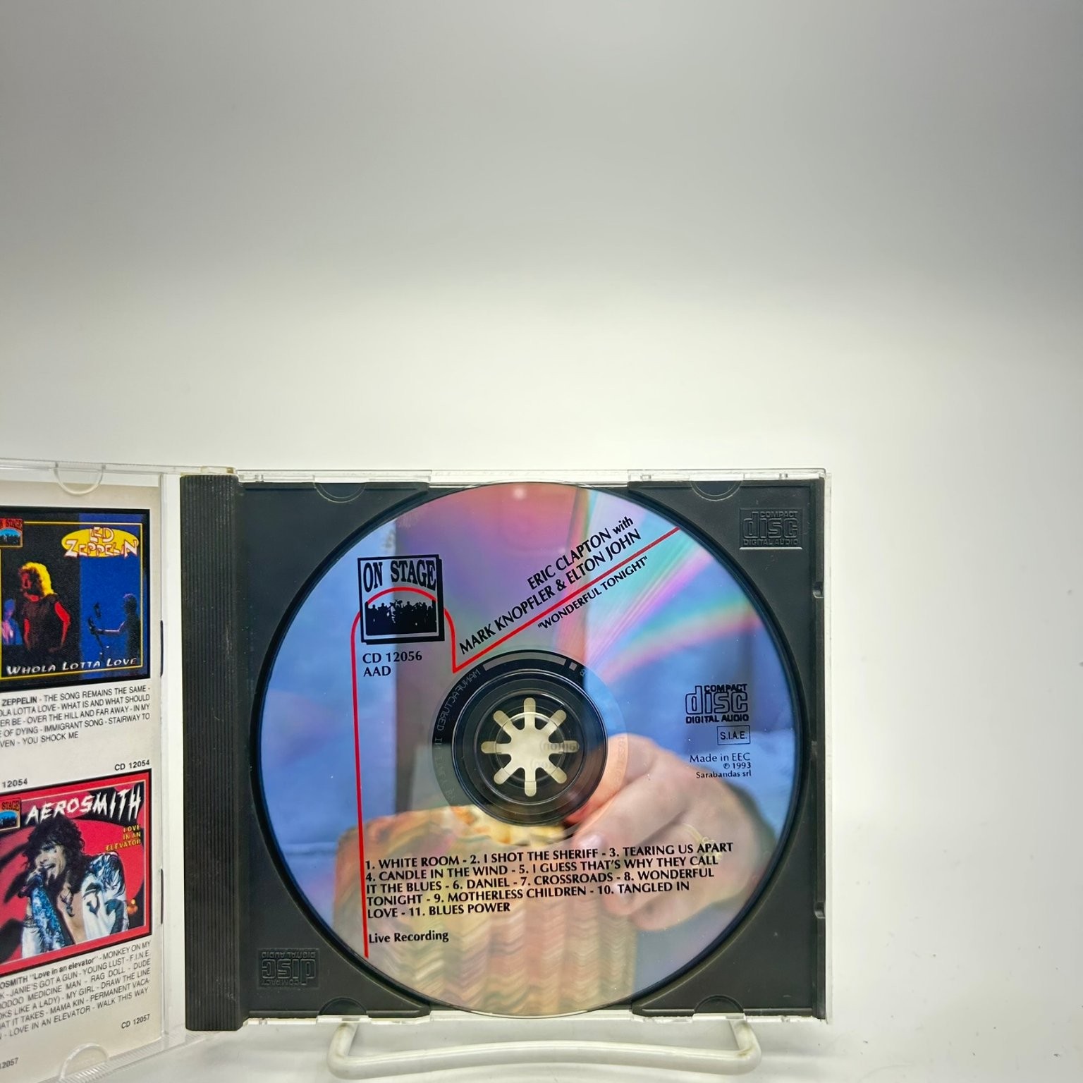 Eric Clapton with Mark Knopfler & Elton John Wonderful Tonight CD 1993 Rock On