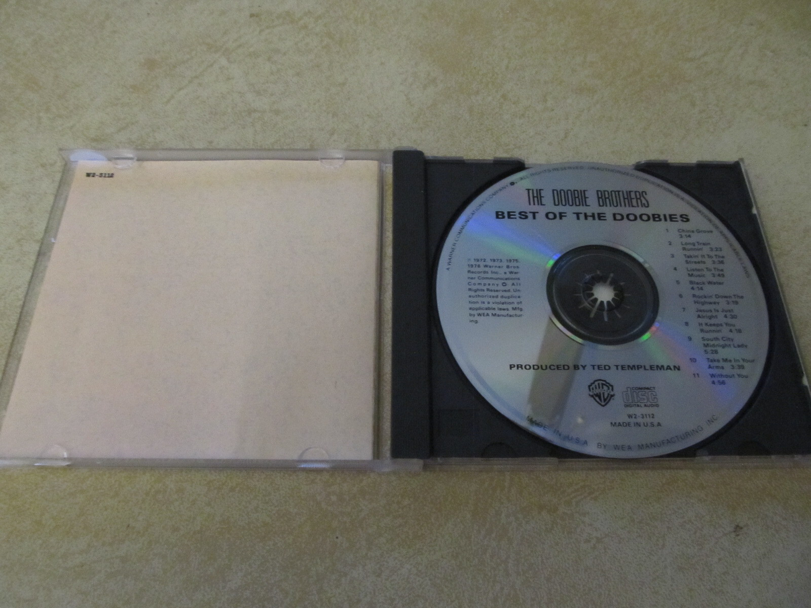 The Best of the Doobies CD Produced by Ted Templeman WB records