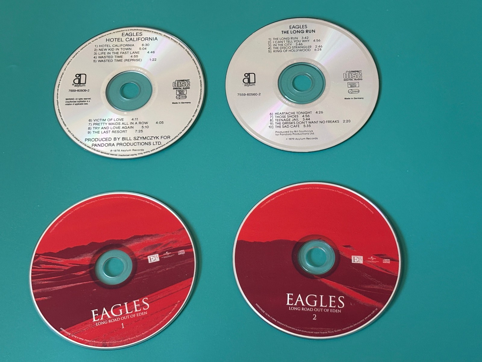EAGLES X 3 CD BUNDLE HOTEL CALIFORNIA / THE LONG RUN /Long Road Out Of Eden