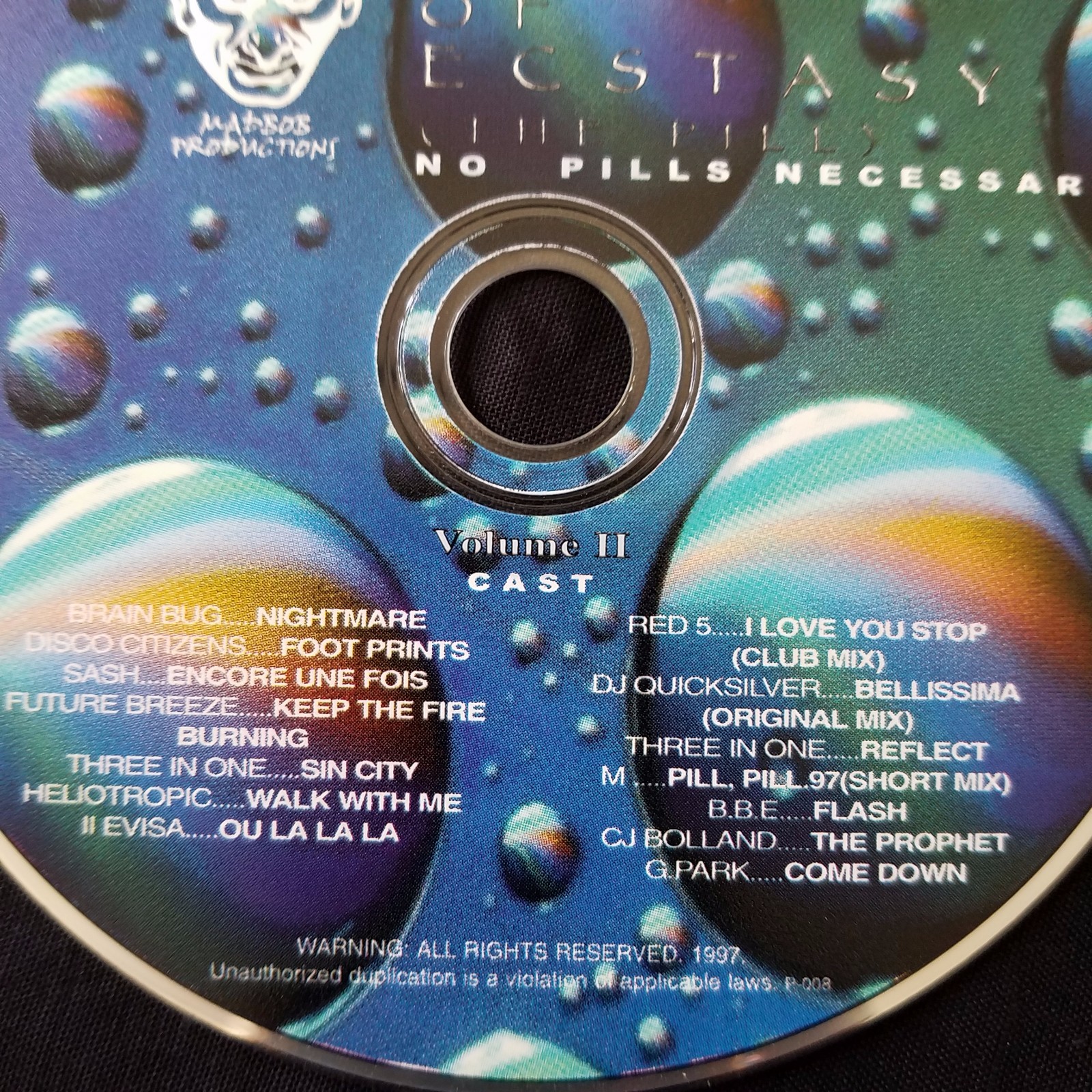 2 CD's 75 Min Of Ecstasy From A DJ's Mind 1997 Mad Bob Productions England