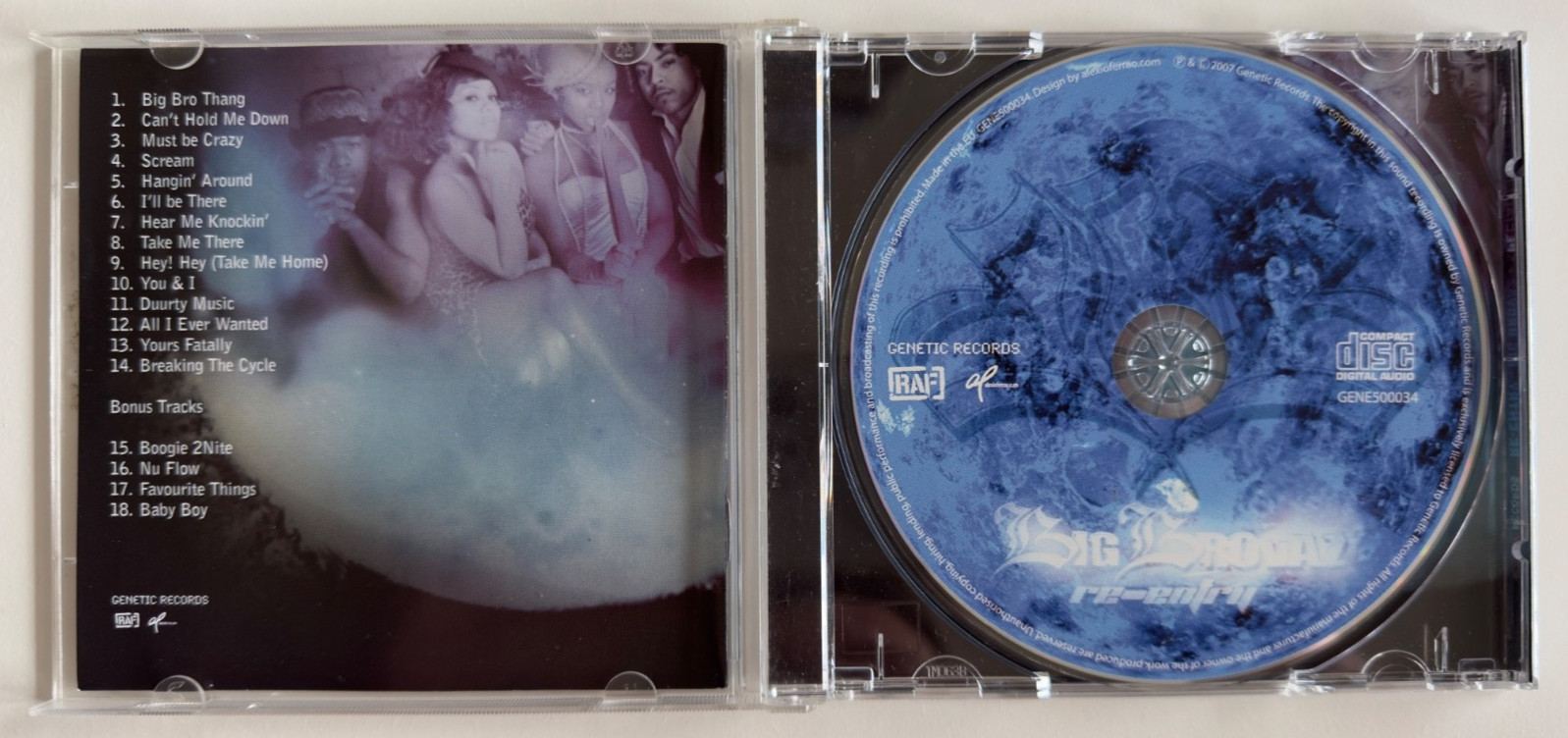 Big Brovaz Re-Entry CD Special Limited Album 2007 Booty Luv Baby Boy Nu Flow