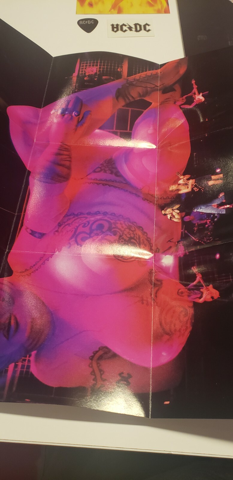 CD:AC/DC-Bonfire Used Box Set 5Disc 1997 Booklet,Poster stickers & plectrum