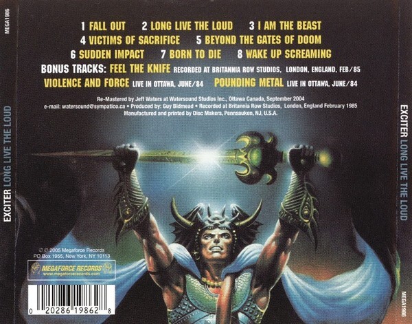 Exciter - Long Live The Loud CD - SEALED NEW - Heavy Thrash Speed Metal + BONUS