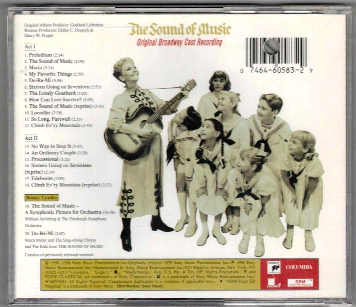 OCR 6 CD LOT Annie+Pajama Game+Finians Rainbow+Kismet+Chorus Line+Sound Of Music
