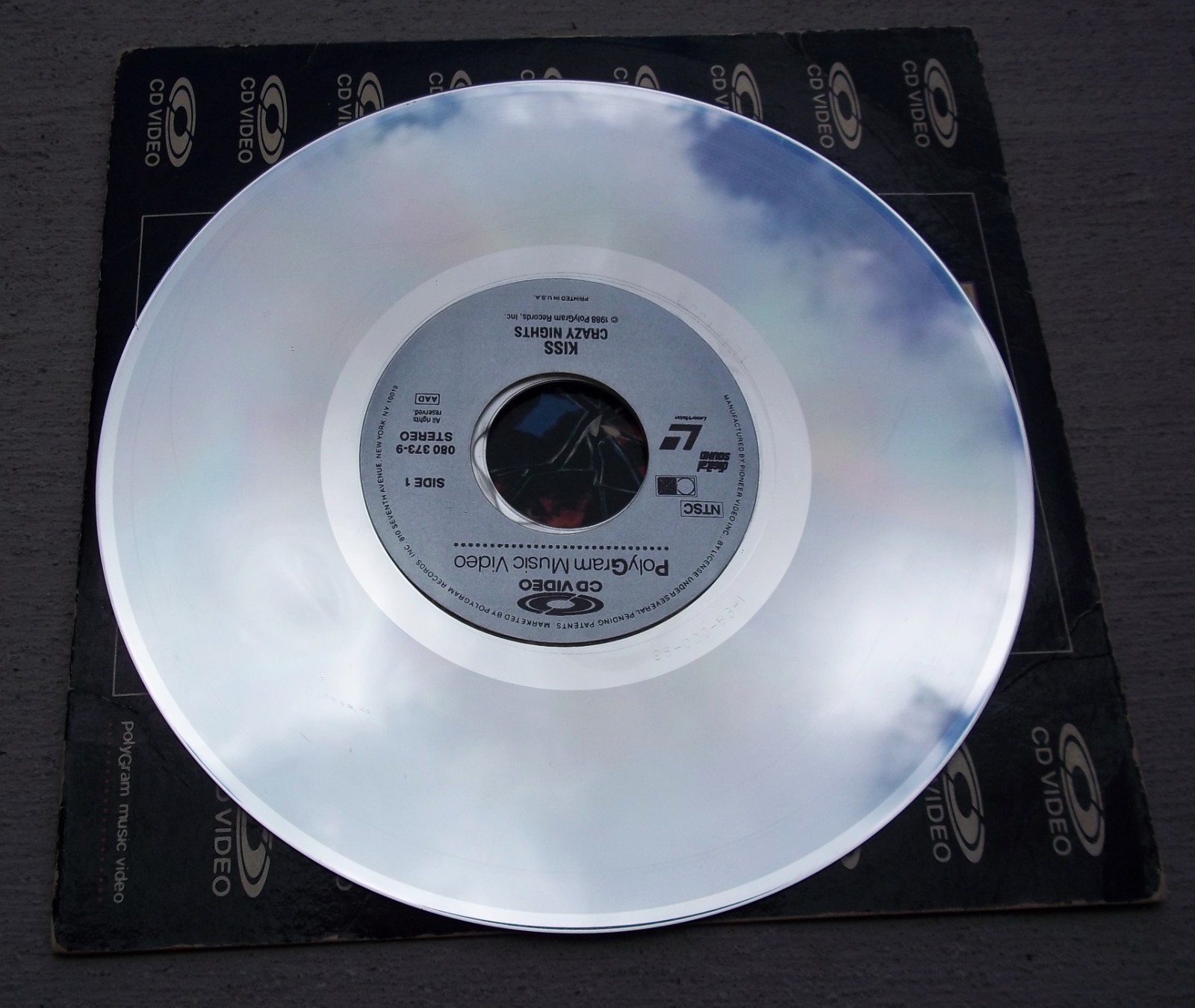 Vintage Kiss Crazy Nights Rare Video CD CDV Polygram 1988 Band Collection 8 Inch