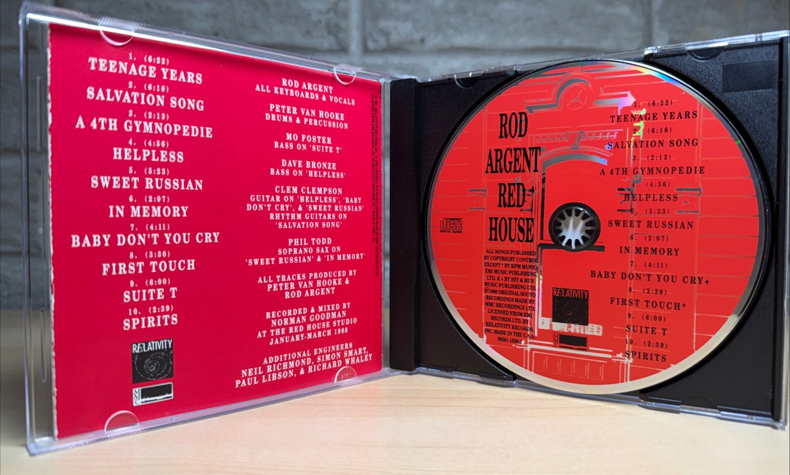 Red House by Rod Argent 1991 Relativity CD MINTY