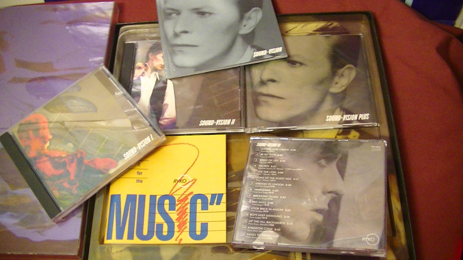 David Bowie Sound Vision Box Set 1989 Booklets, Jewel Cases, etc. "NO CDS!"