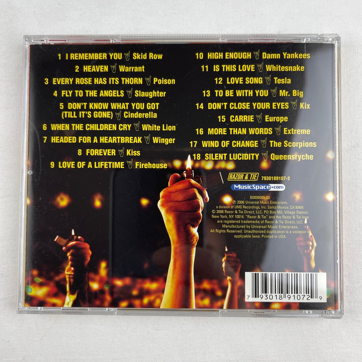 Monster Ballads Platinum Edition CD 2006 Hair Metal Hard Rock Razor & Tie