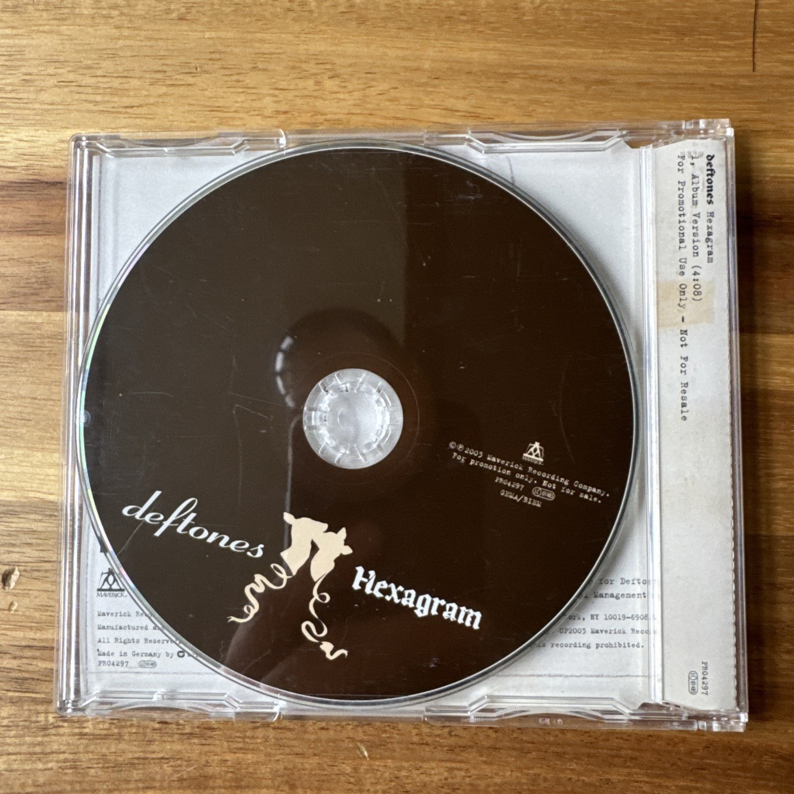 Deftones HEXAGRAM CD Single Promotional Copy 2003