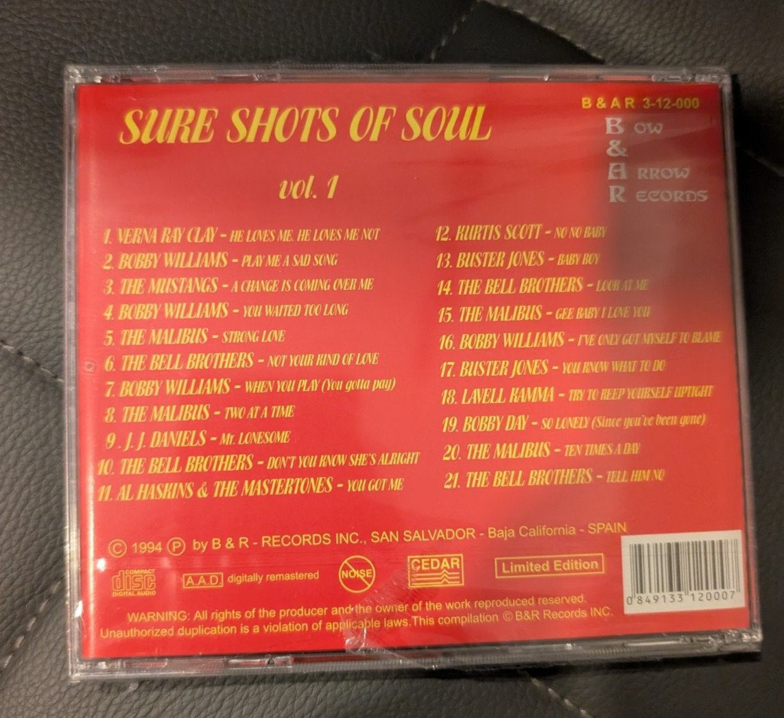 SURE SHOTS OF SOUL - VOL 1 CD BRAND NEWE!!