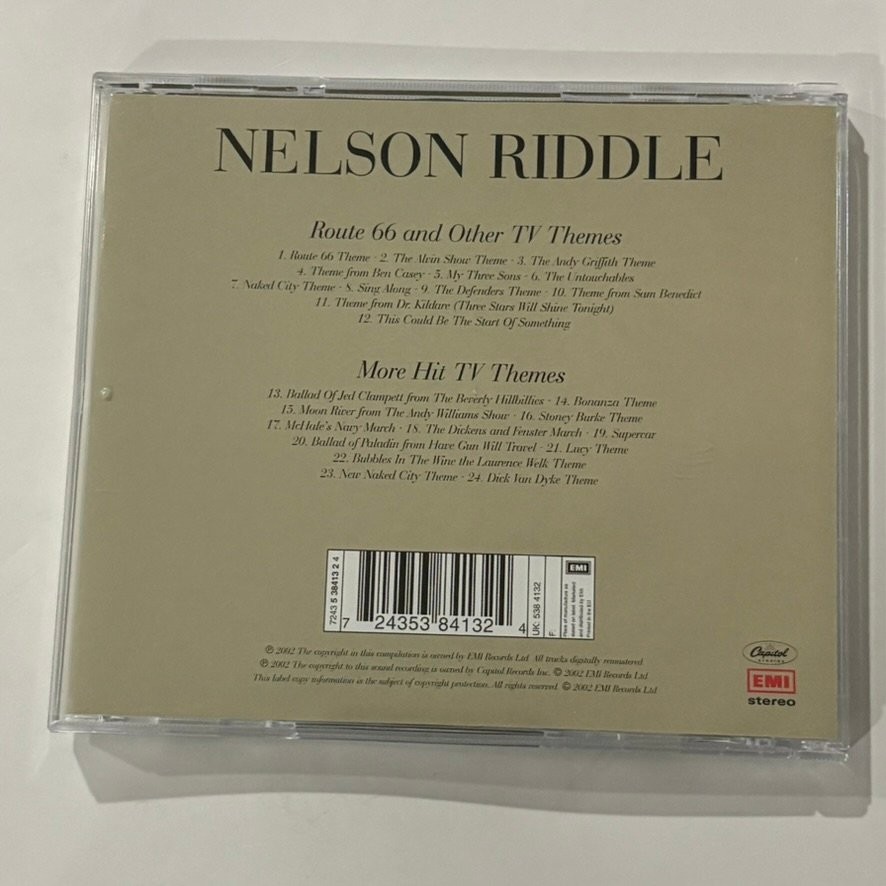 Nelson Riddle – Route 66 TV Themes CD 2002 EMI Gold Capitol Instrumental