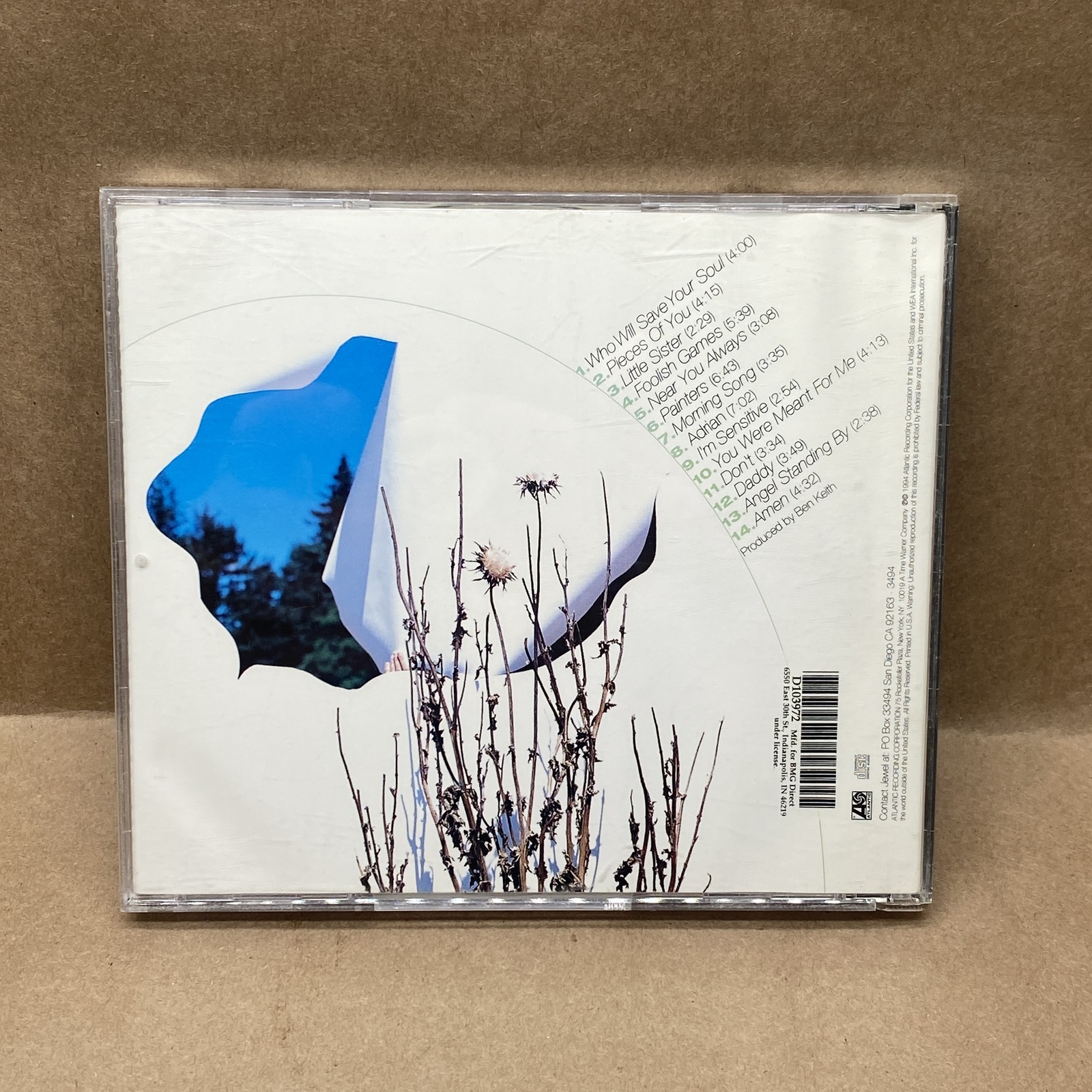 Jewel - Pieces Of You CD Album 1995 Atlantic Records 42529-2 Mint Disc