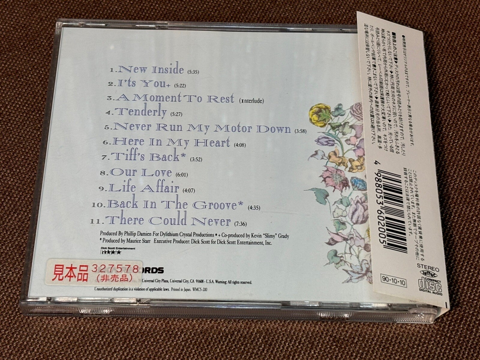 Promo TIFFANY New Inside JAPAN CD WMC5-200 w/ OBI + JAPANESE INSERT 1990 issue