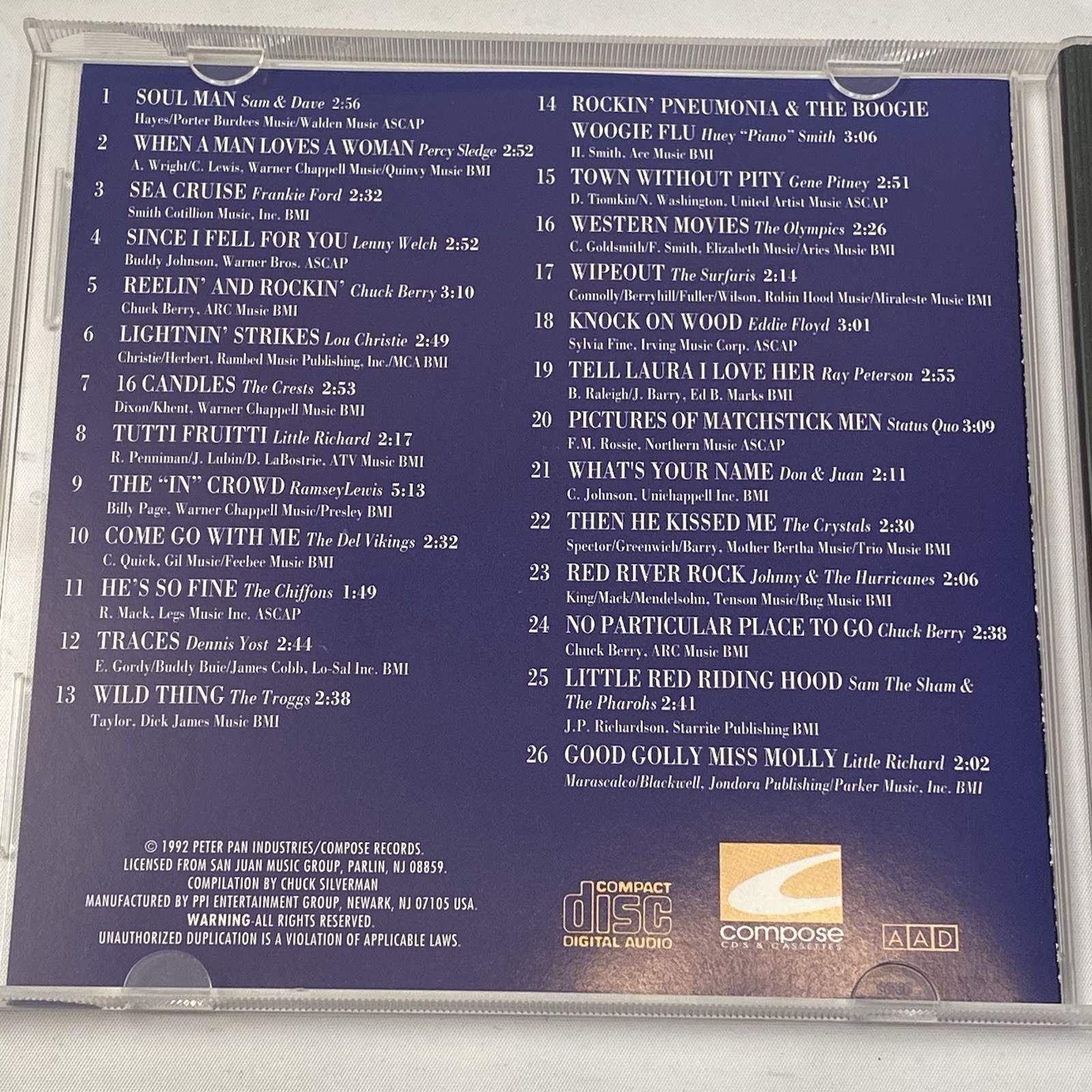 70 Ounces of Gold Rock & Gold Various Artists CD 1950s 1960s compilation Berry