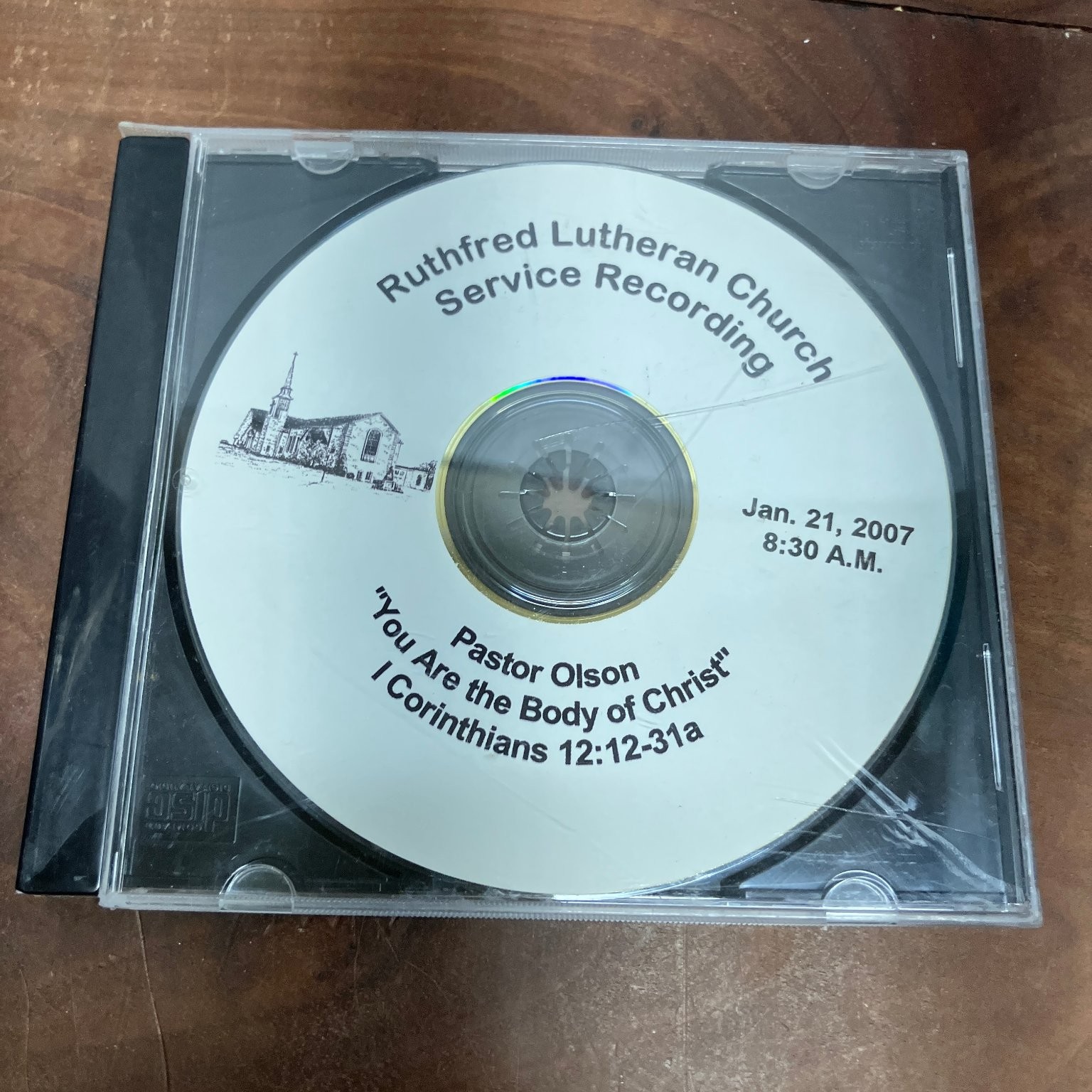Pastor Olson – "You Are the Body of Christ" Sermon CD 2007 Religious Ruthfred
