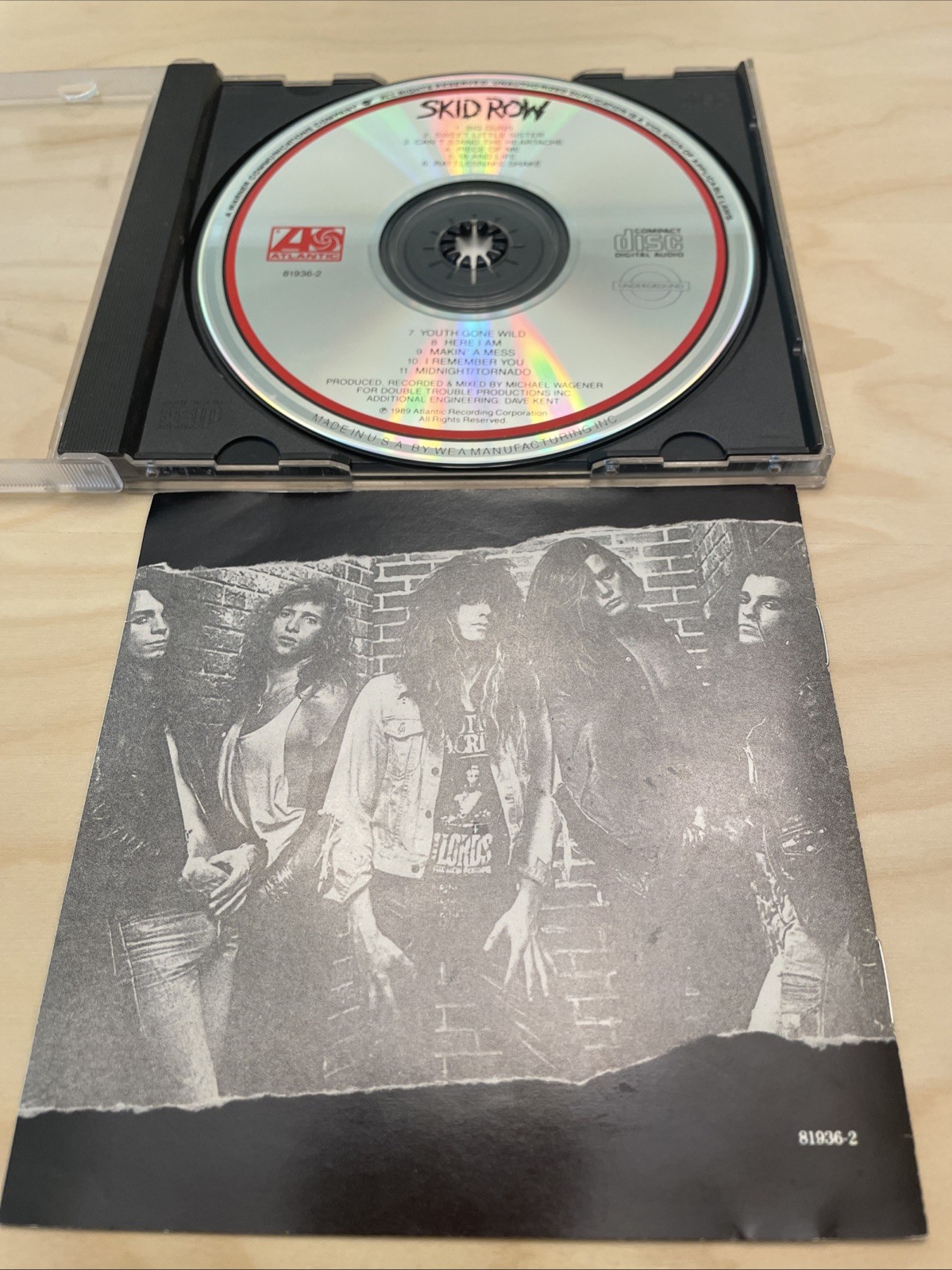 Skid Row by Skid Row (CD, 1990) 11 Tracks Sebastian Bach 18 And Life