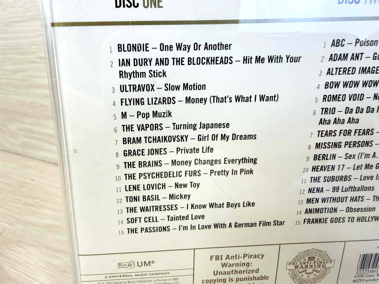 NEW WAVE GOLD 2 CD SET - Blondie, The Vapors, Soft Cell, Bow Wow Wow