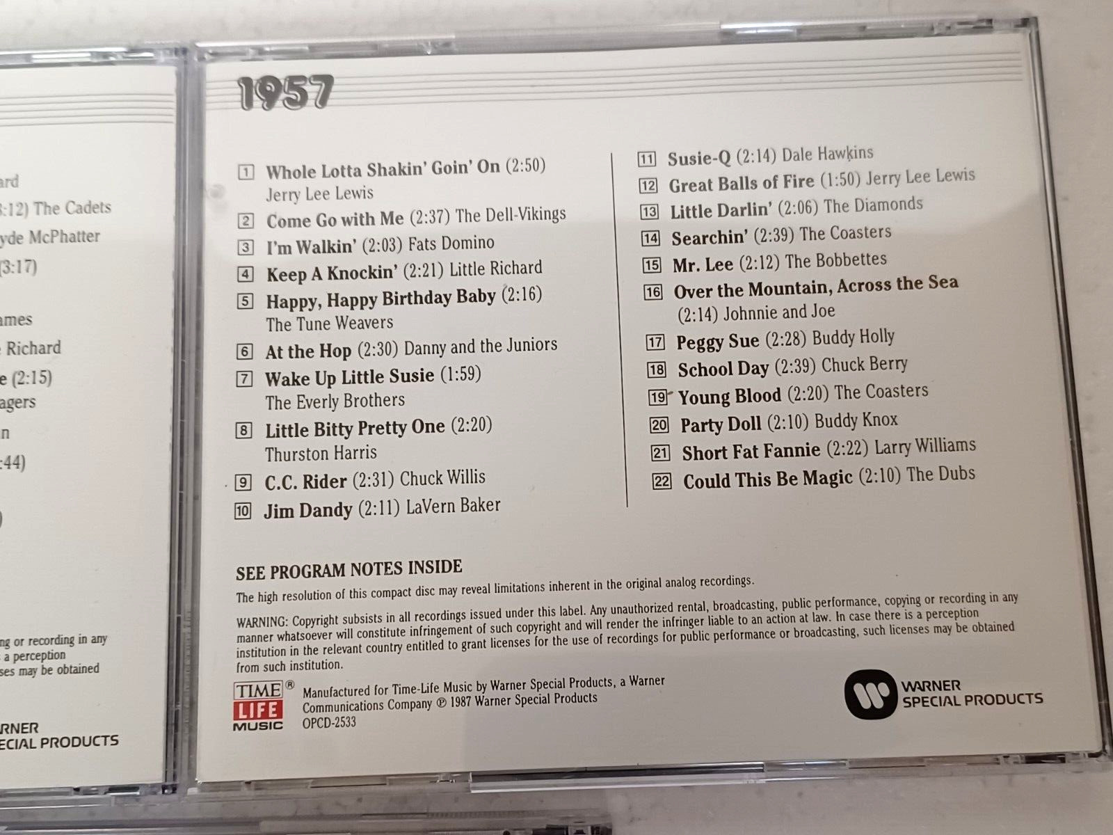 Time Life - Various Artists - The Rock ‘N’ Roll Era CD Lot - 1954-1961