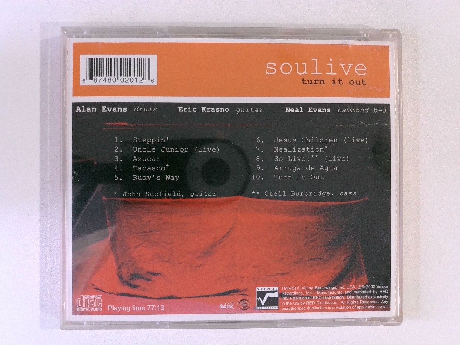 Soulive – Turn It Out CD 2002 Jazz Funk Soul Velour Recordings