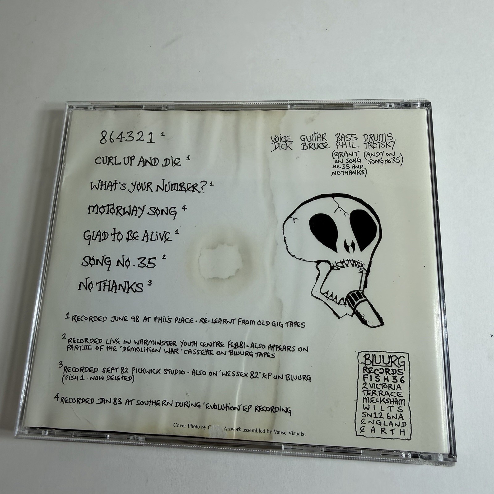 UNFINISHED BUSINESS SUBHUMANS BLUURG FISH 36 CD