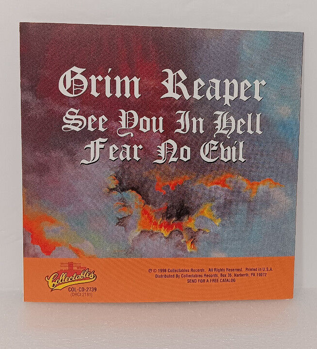 Grim Reaper– See You In Hell / Fear No Evil CD (1998) Steve Grimmett