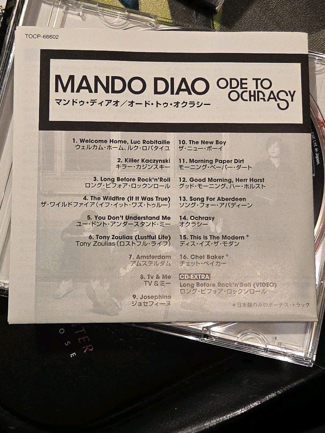 Mando Diao – Ode to Ochrasy Japan CD w/ OBI TOCP-66602 Toshiba EMI