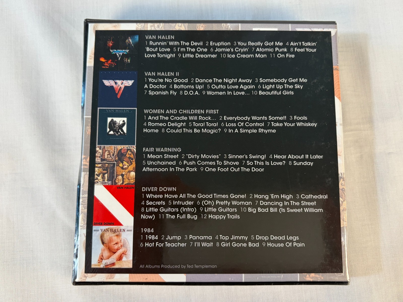 Van Halen The Studio Albums 1978-1984 6CD Box Set Sealed Japan Sticker