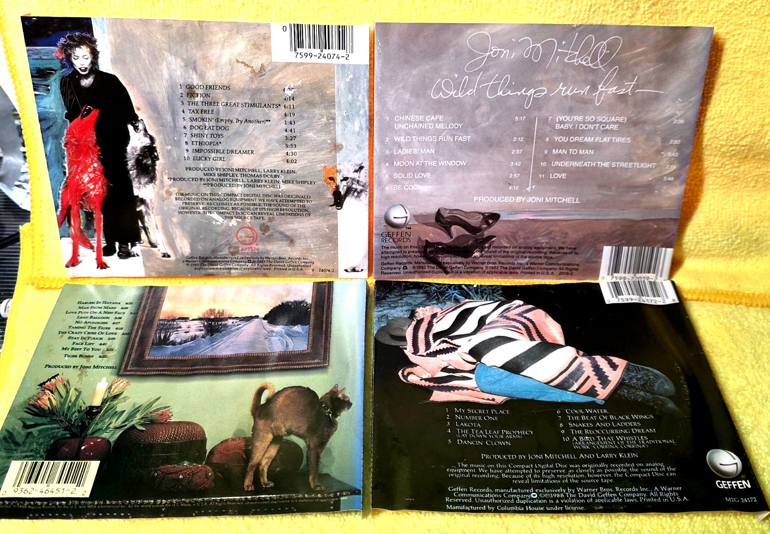 JONI MITCHELL (4) CD LOT VG COND / FREE SHIP / READ DESCRIPTION DISCS R NM COND