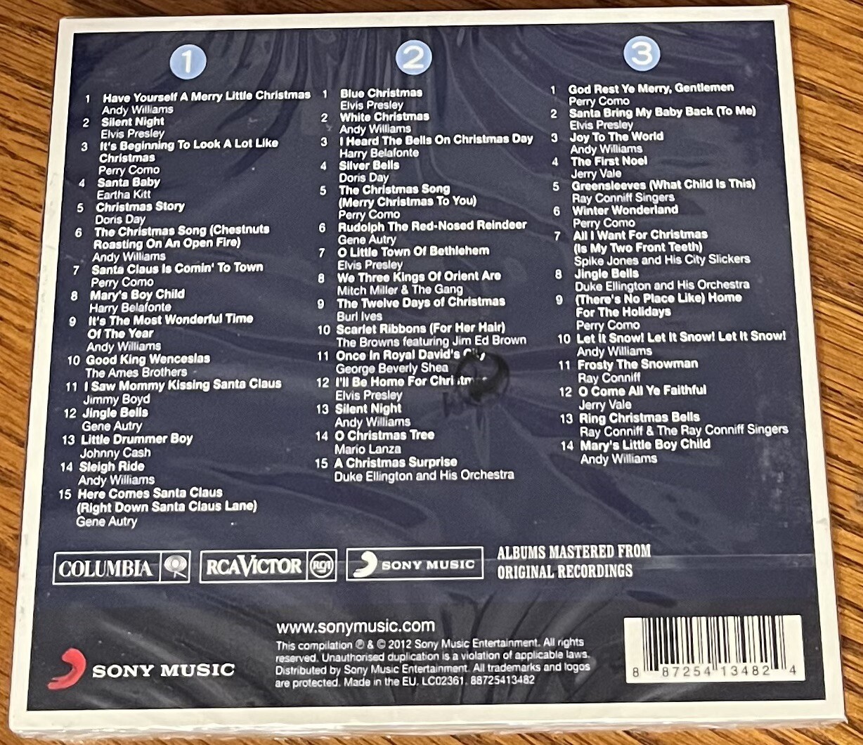 VARIOUS ARTISTS "THE REAL CHRISTMAS" BRAND NEW ORIGINAL 2012 UK 3CD ALBUM IMPORT