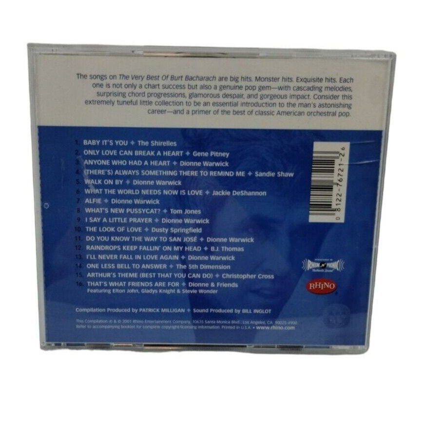 Very Best of Burt Bacharach Various Artists Collaboration Easy Listening Pop CD