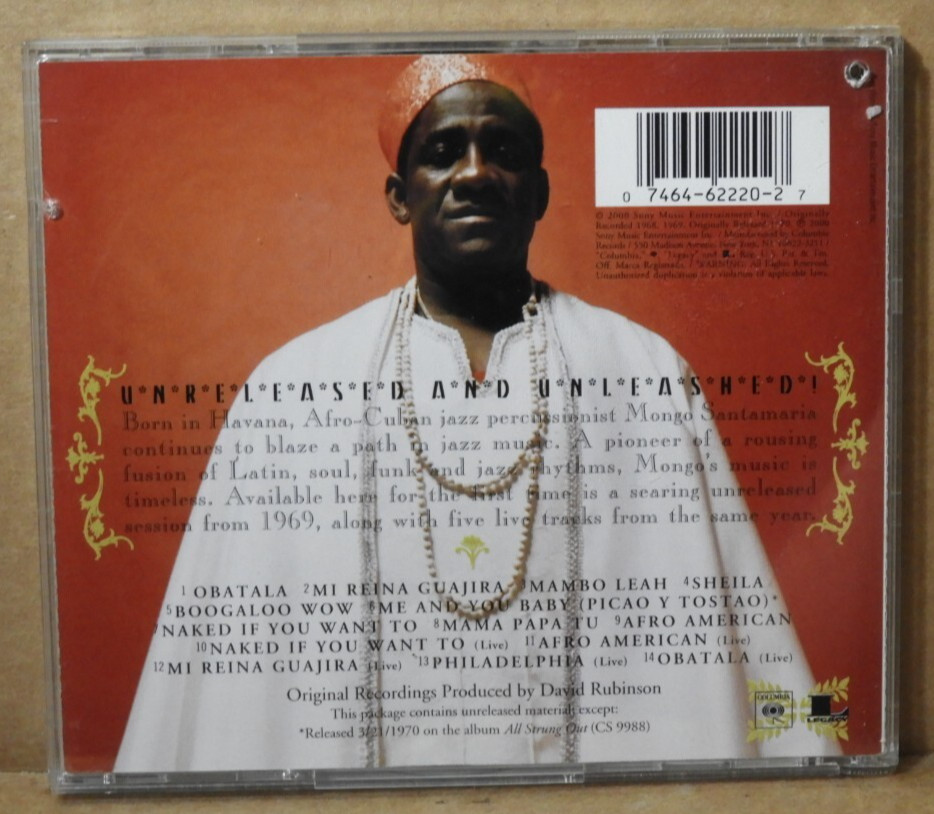 MONGO SANTAMARIA "Afro American Latin" 2000 (SONY) LATIN JAZZ CD VG+/EX!!