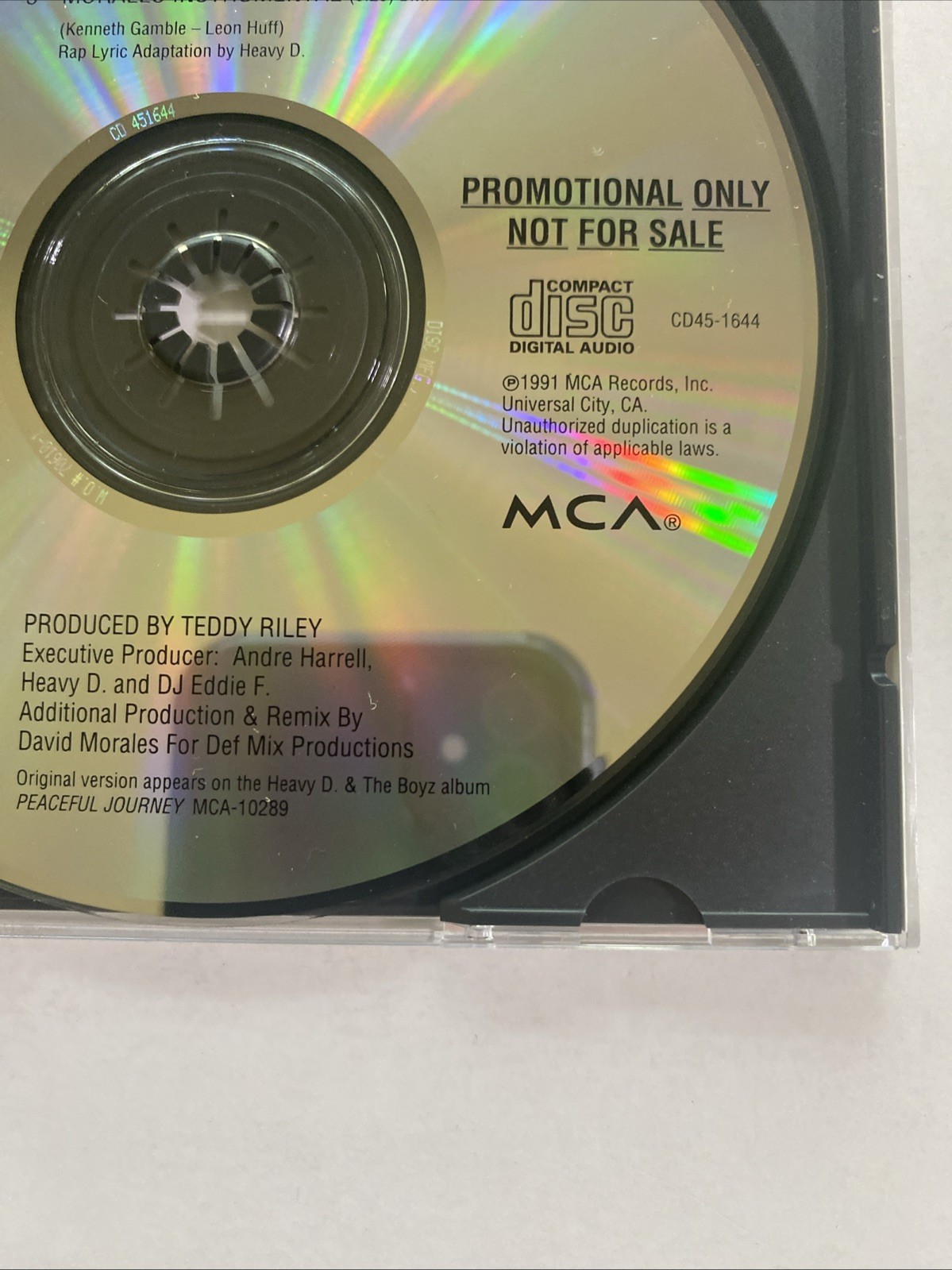 Heavy D & The Boyz - Now That We Found Love - Used Promo CD Single - US 1991 MCA