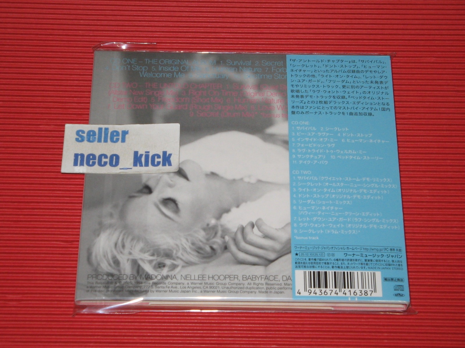 11B MADONNA BEDTIME STORIES + THE UNTOLD CHAPTER W/BONUS TRACK 2025 JAPAN 2 CD