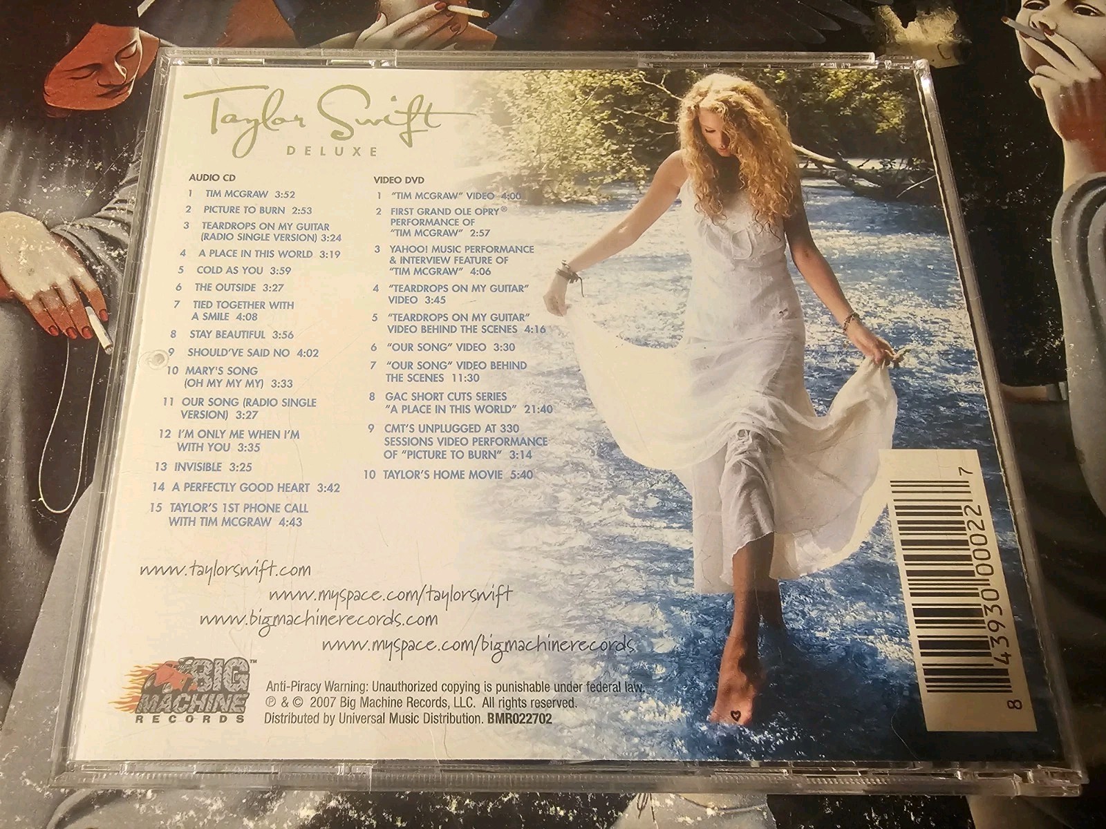 TAYLOR SWIFT- Self Titled Deluxe CD Lenticular Cover Limited Big Machine 2007