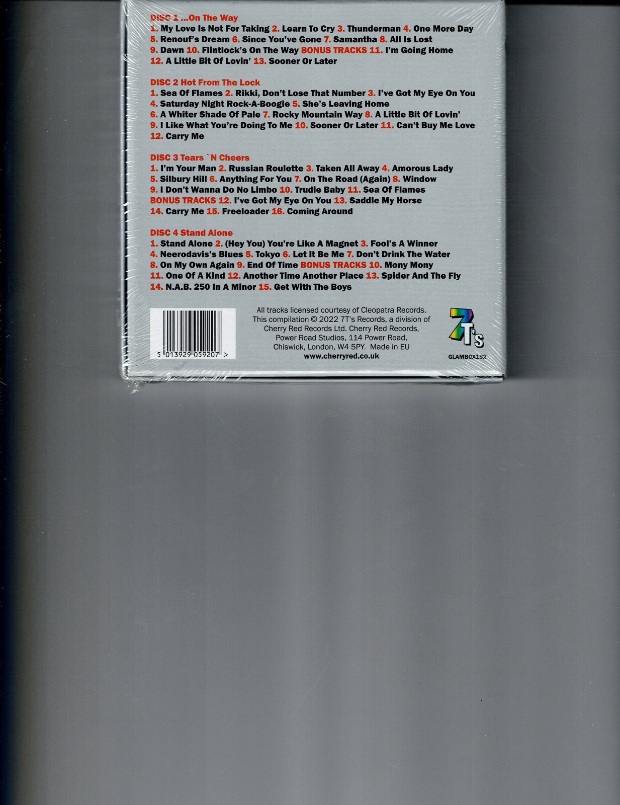 FLINTLOCK - THE ALBUMS (4CD 2022) NEW *56 TRACKS*