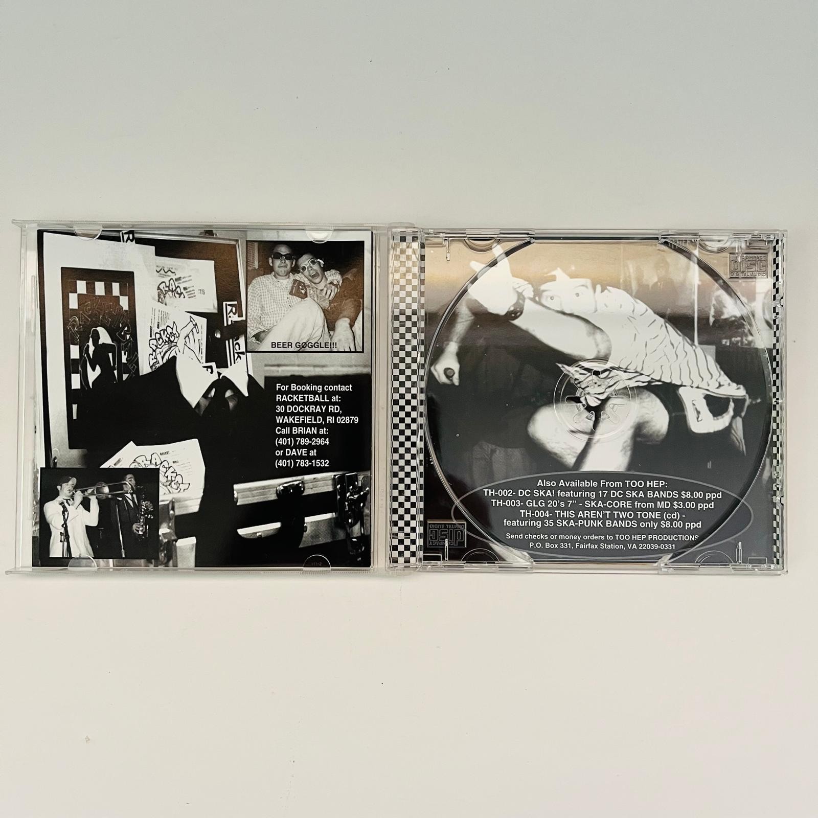 Racketball Not The Game CD 1997 Too Hep Records Ska Punk Rock VERY RARE OOP HTF