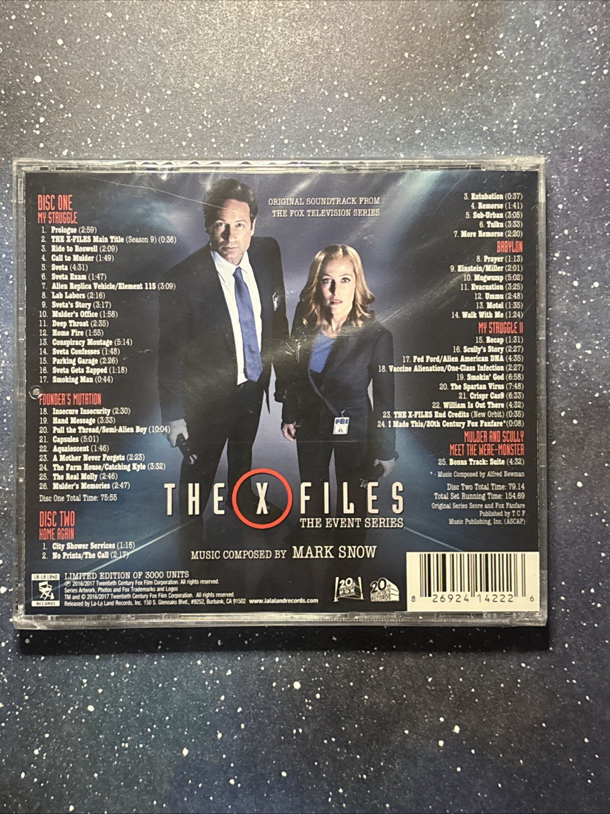 MARK SNOW - The X Files: The Event Series 2CD Soundtrack New Limited To 3000