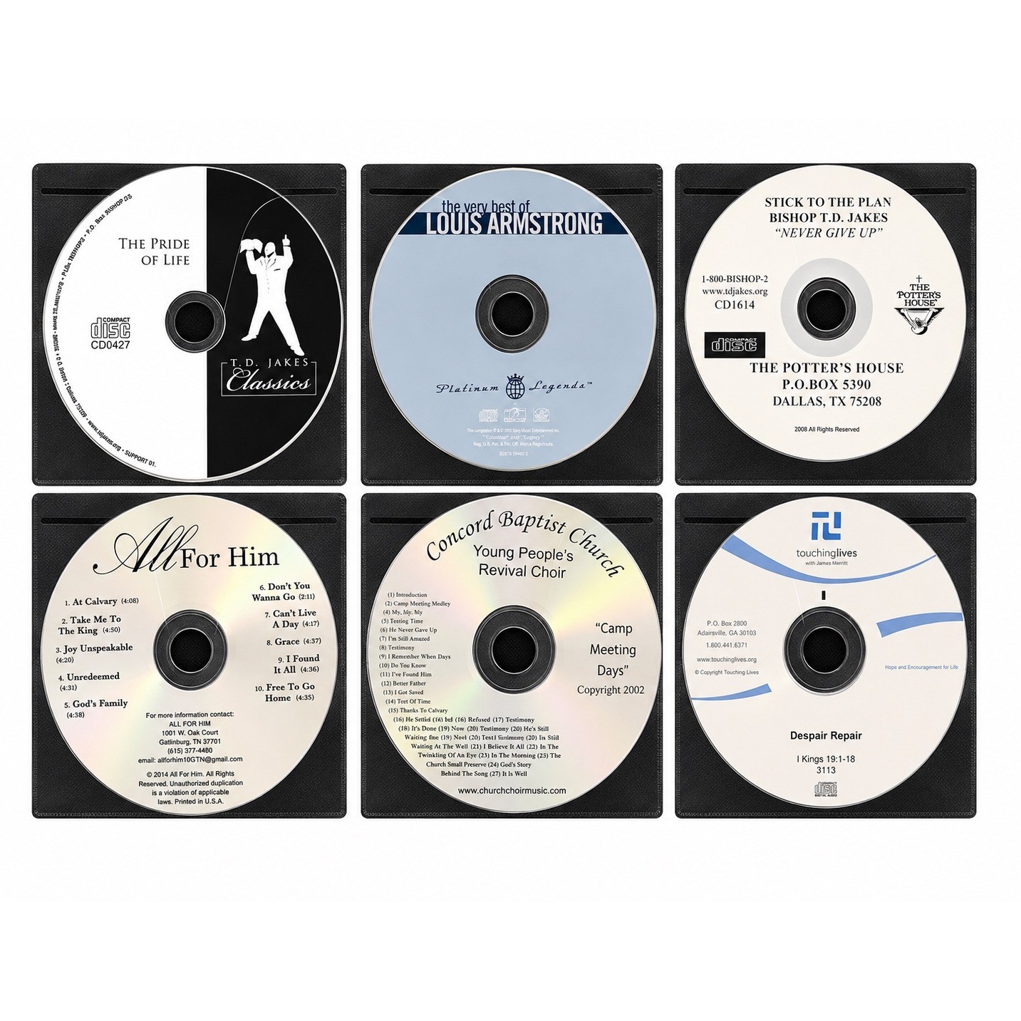 Christian Sermon & Gospel Music CD Lot of 18 Mixed Artists CD Lot A33