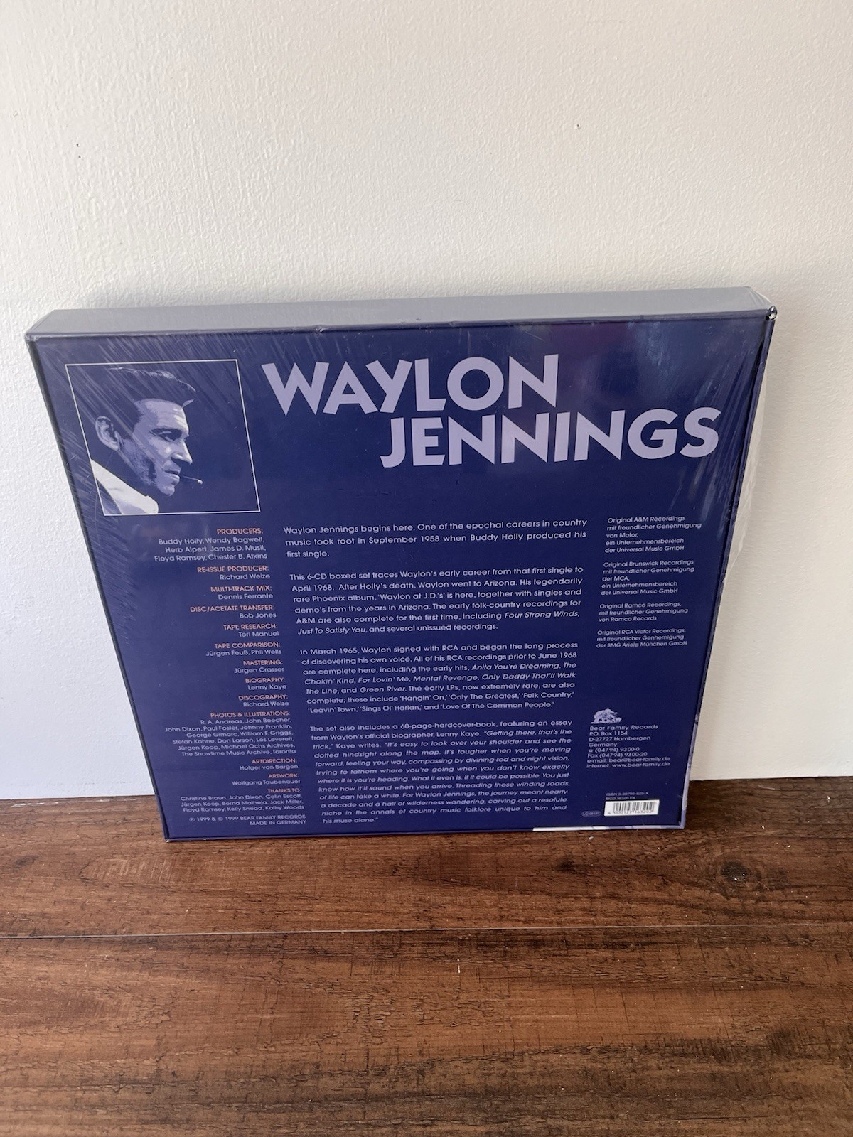 Waylon Jennings The Journey: Destiny's Child Sealed CD Box Set Bear Family