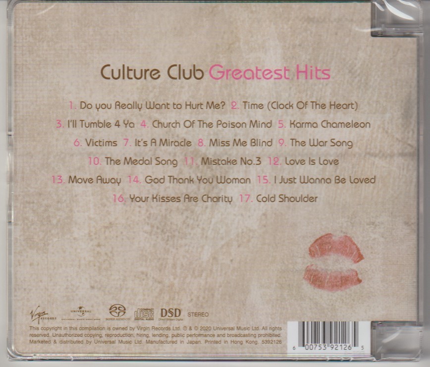 Culture Club Greatest Hits Hybrid SACD Japan CD New Factory Sealed Boy George