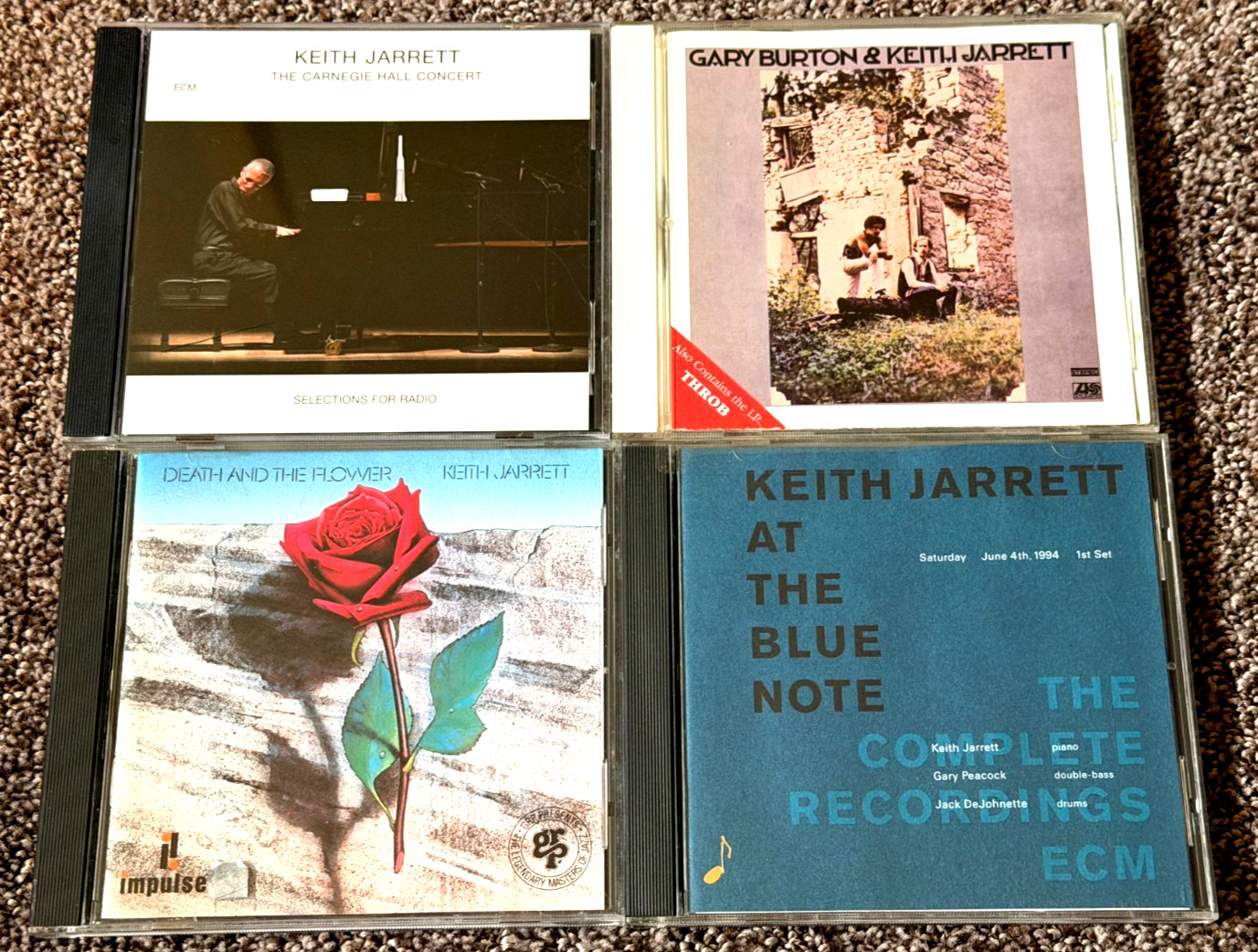 KEITH JARRETT~LOT OF 4 CDs 1970s 1980s Jazz Piano FREE SHIPPING