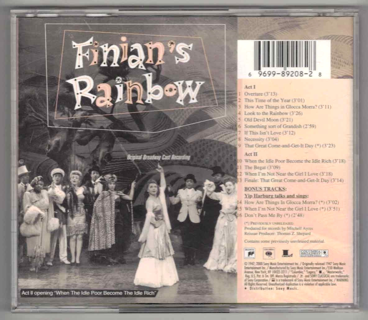OCR 6 CD LOT Annie+Pajama Game+Finians Rainbow+Kismet+Chorus Line+Sound Of Music