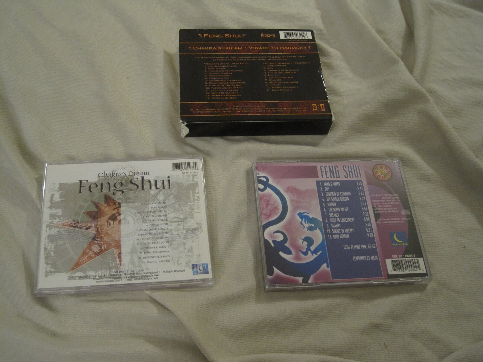 Feng Shui: Chakra's Dream+Voyage To Harmony CD's Ambient New Age Healing