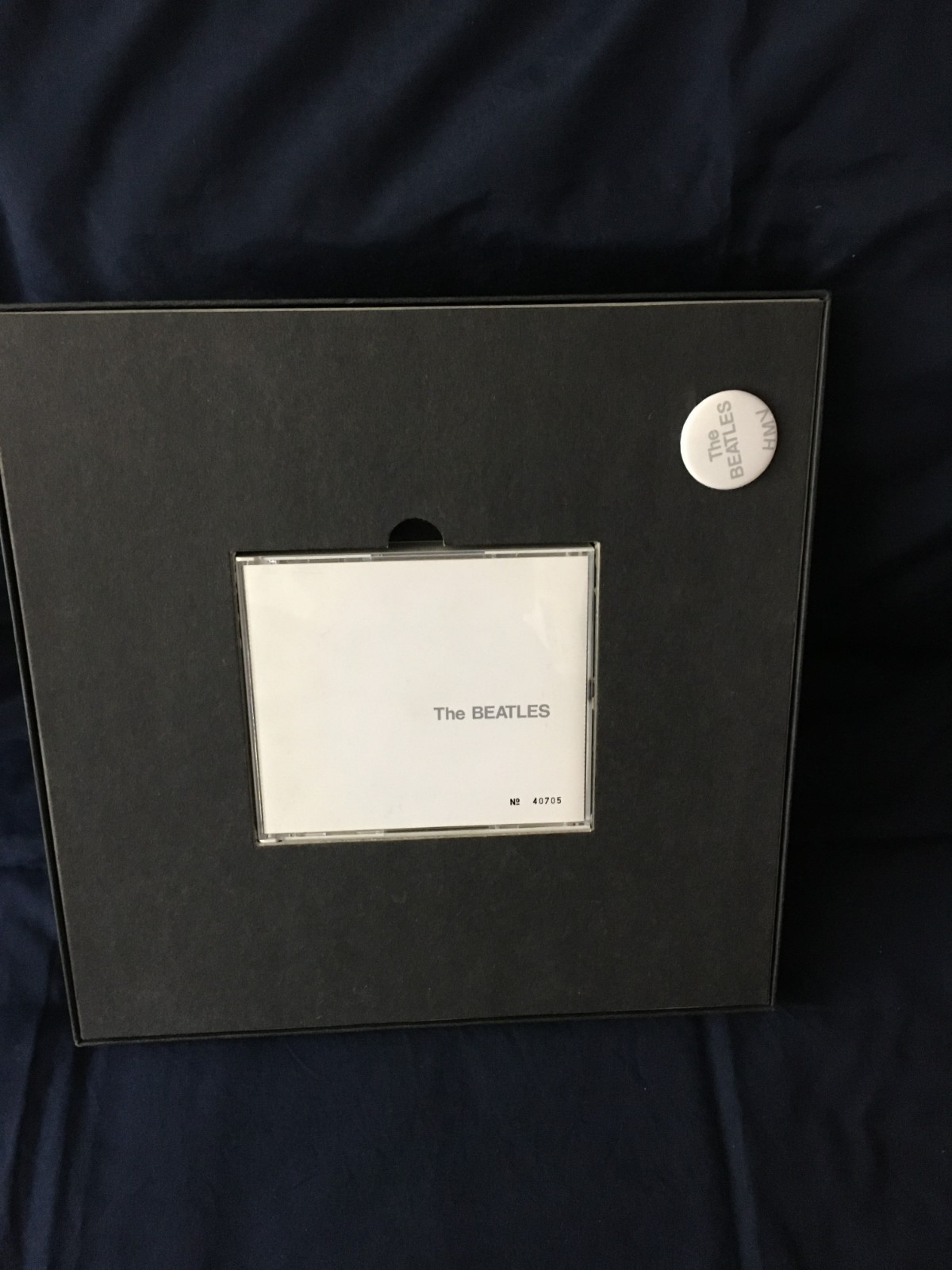 Beatles-White Album HMV Limited Edition CD Box Set 2-disc CD w/button in 12" box