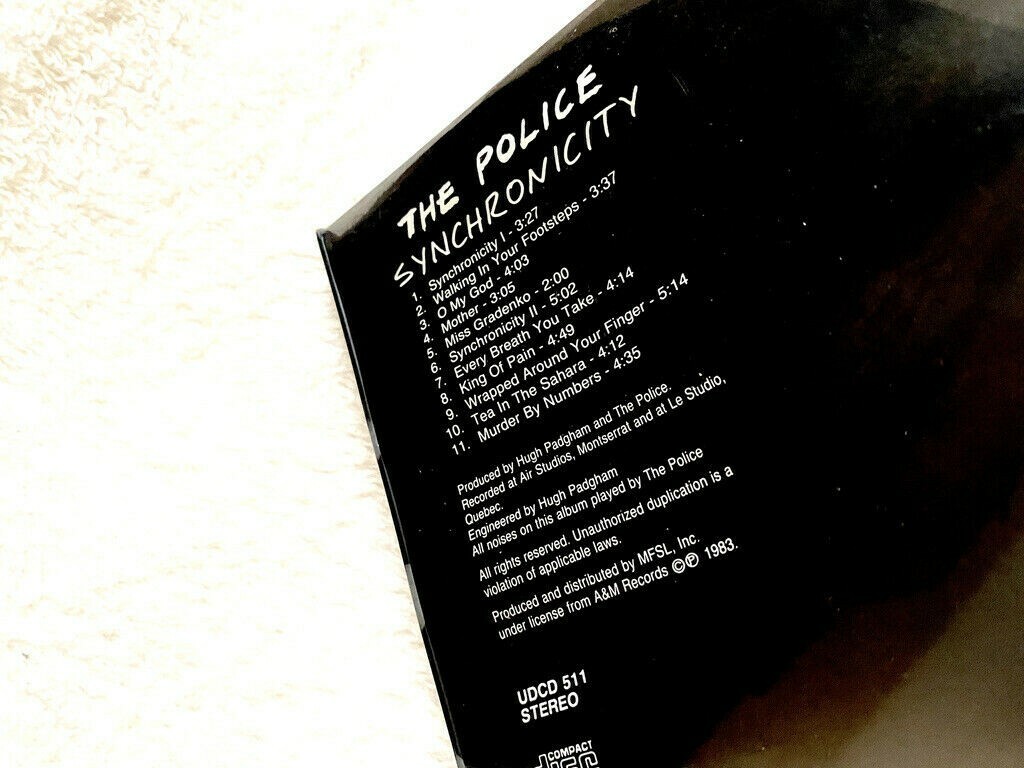 THE POLICE SYNCHRONICITY CD SEALED LONGBOX 24K GOLD PLATED MASTER RECORD STING