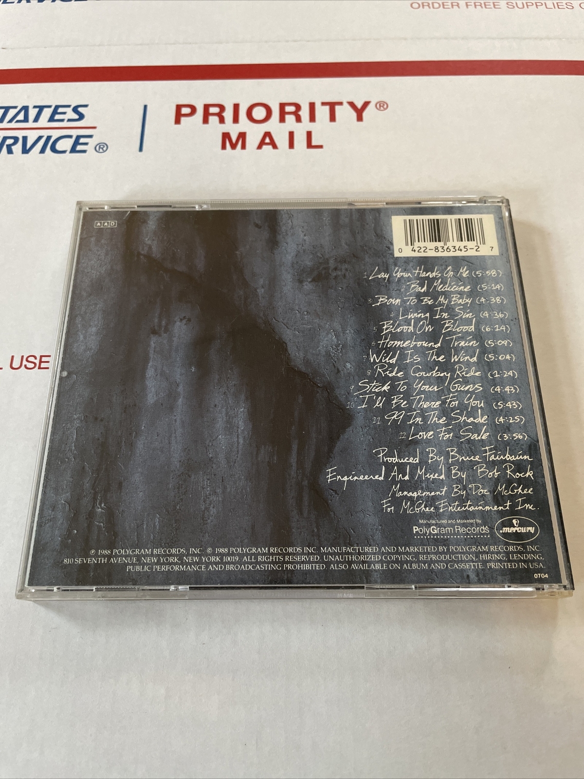 New Jersey by Bon Jovi (CD, Sep-1988, Vertigo (Germany))